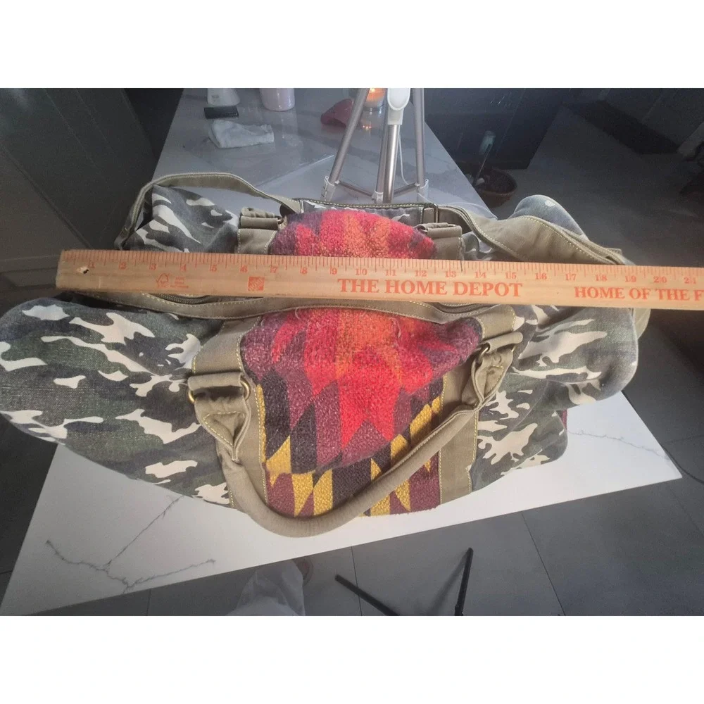 Tigerbear Republik Camo Southwestern Tapestry Duffel Bag Travel Weekender Gym